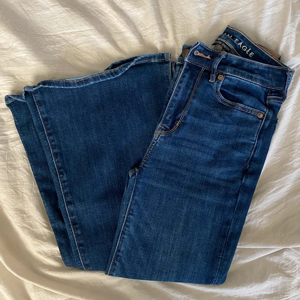 dark wash flare jeans